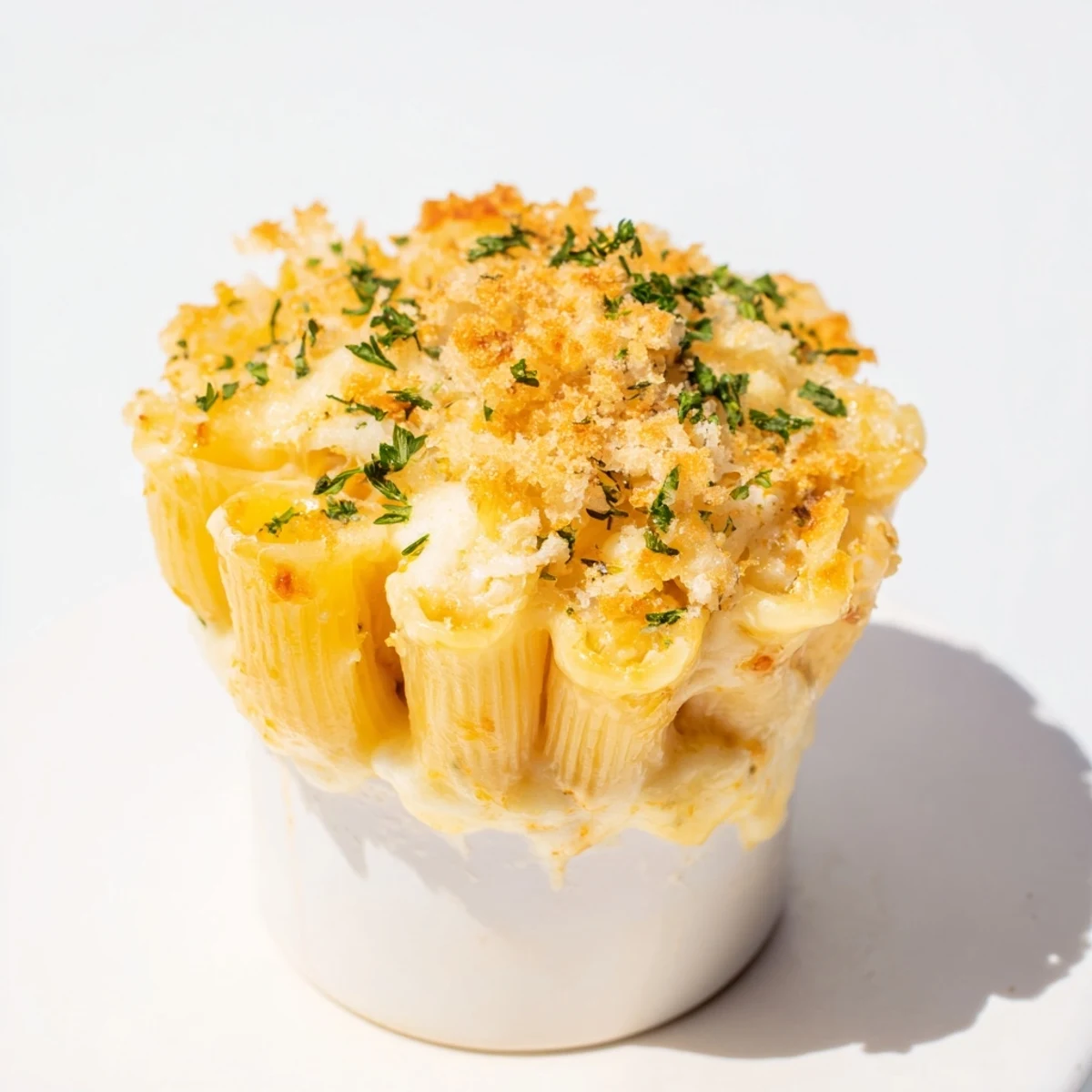 Lightened Mac & Cheese Bake