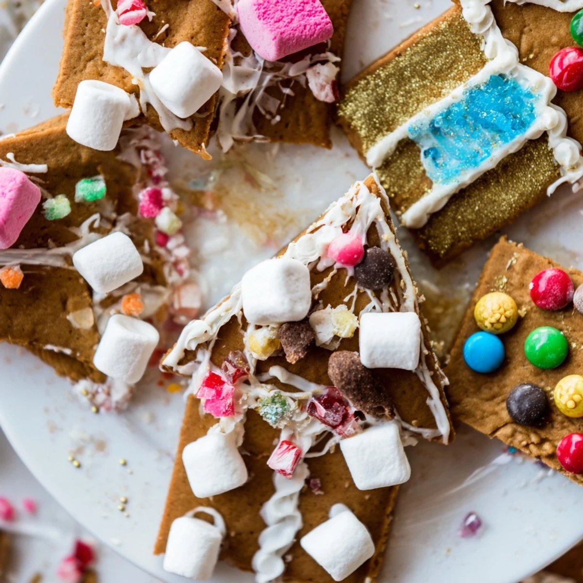 Enjoy creating your own festive gingerbread house masterpiece with this delicious Gingerbread House Board display.