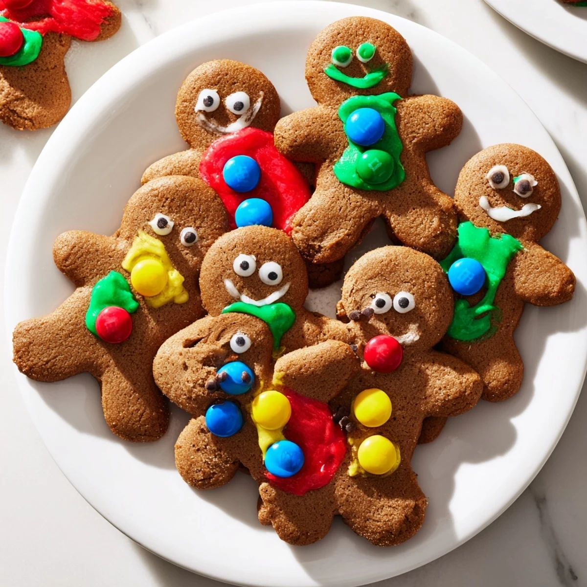 Close-up of a DIY Gingerbread People kit, offering a delightful and hands-on holiday dessert experience.