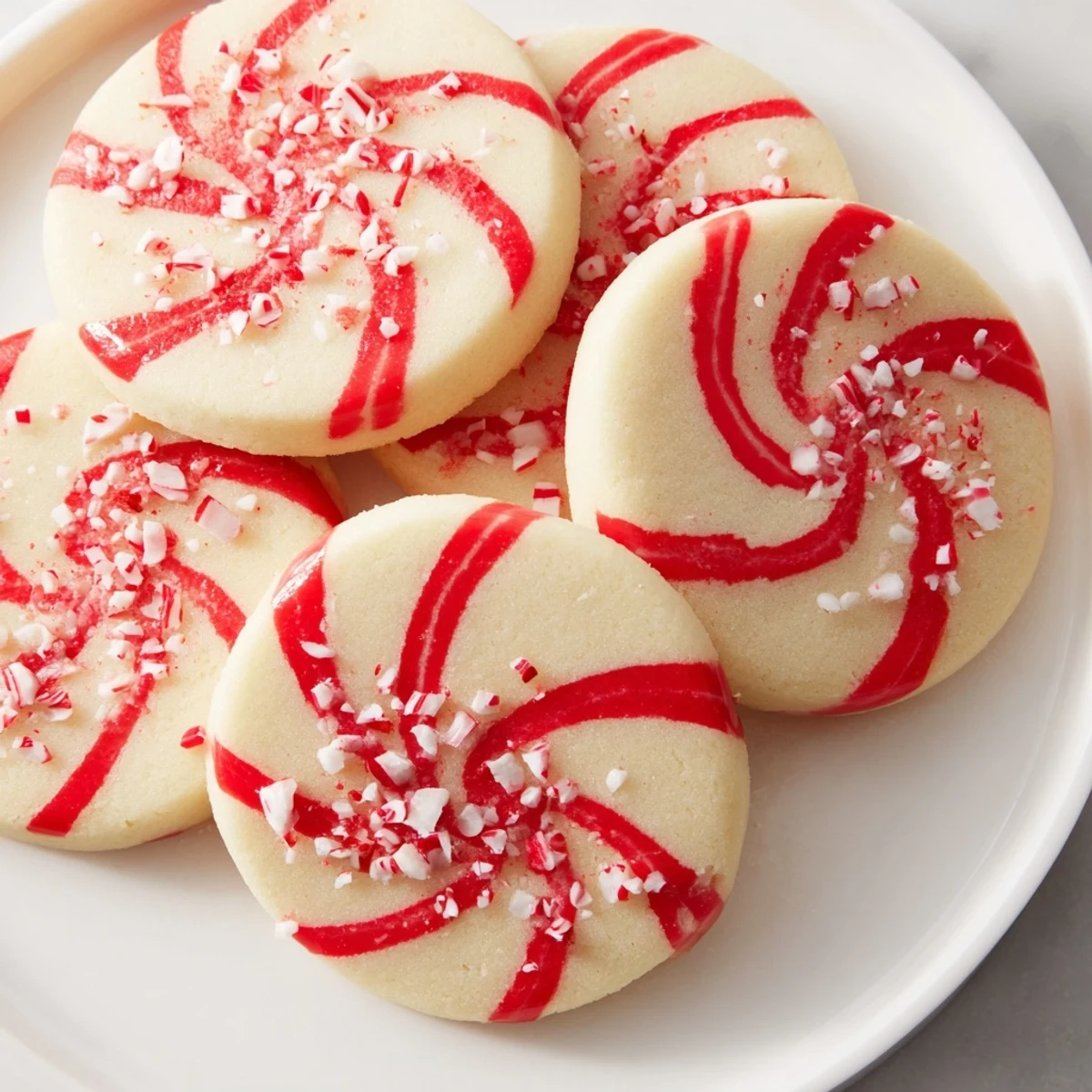 Candy Cane Swirl Cookie