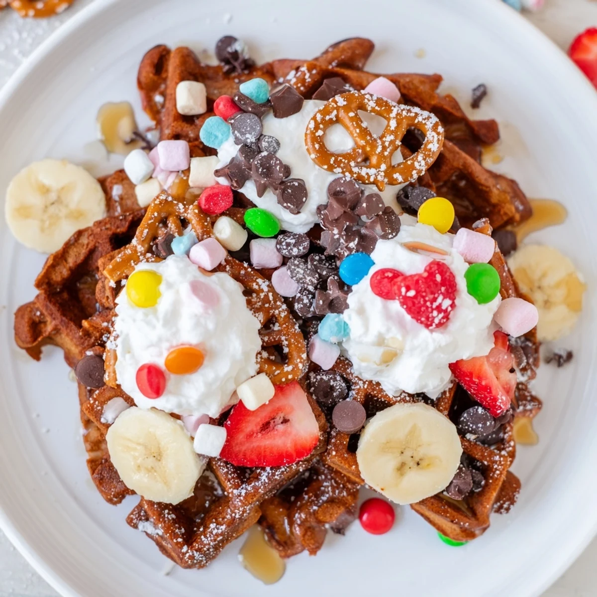Gingerbread House Waffle Bar