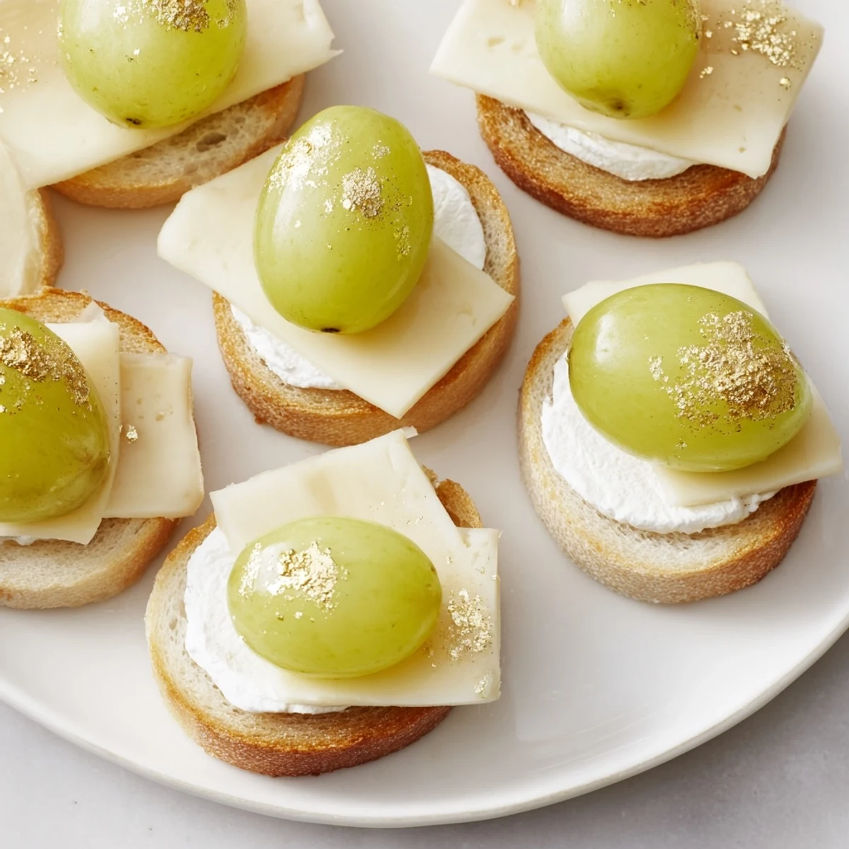 Sparkling champagne toast garnished with edible gold, showcasing a celebratory arrangement of bubbly flavors.