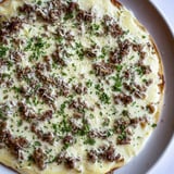 Ground Beef Alfredo Pizza