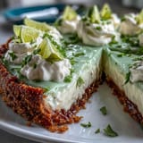 Tangy, refreshing no-bake key lime pie on a golden graham cracker crust.