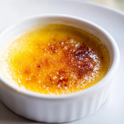 Silky smooth 3-Ingredient Crème Brûlée, perfectly chilled and topped with a crackling caramelized sugar crust.