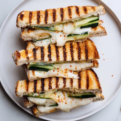 Crispy, melty Spicy Pickle Grilled Cheese Dippers look irresistible, with their spicy pickle filling.