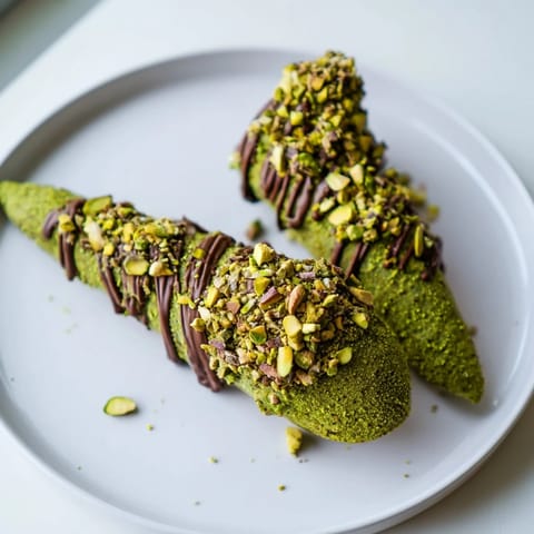 A close-up view of beautifully decorated Matcha Pistachio Christmas Tree Energy Bites, perfect for sharing.