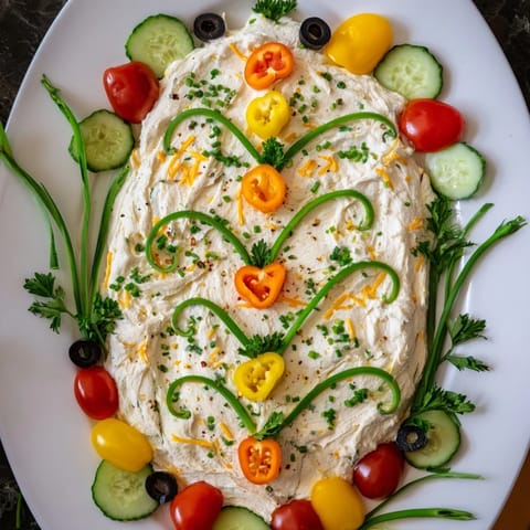Christmas Lights Appetizer Spread