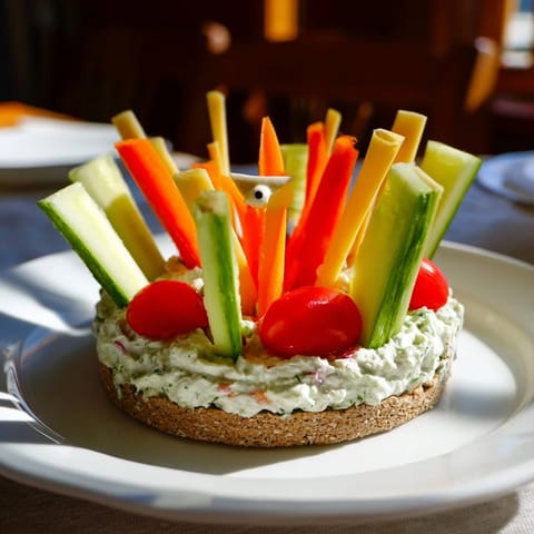 Autumn Hedgehog Dip Platter