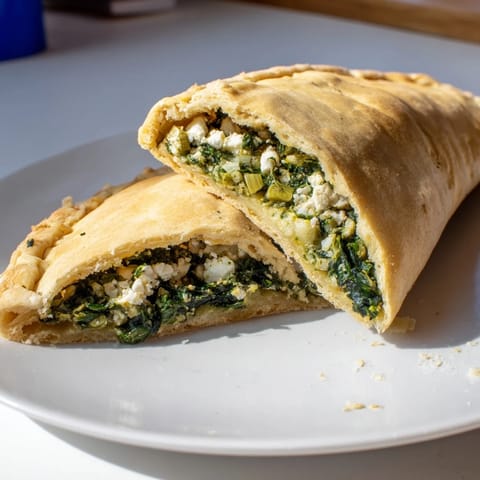 Turkish Spinach Feta Flatbread