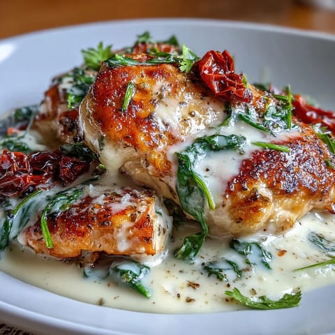 Keto Creamy Tuscan Chicken