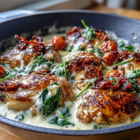 Creamy Tuscan Chicken Skillet