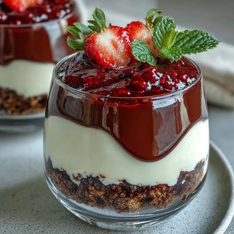 Easy Dubai Chocolate Strawberry Cheesecake Cups: creamy cheesecake with fresh strawberries in chocolate cups, perfect for dessert.