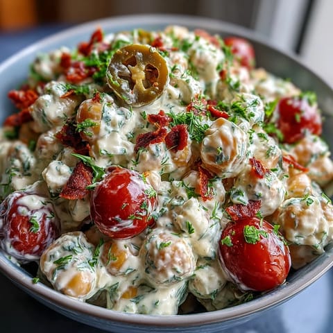 Creamy Corn Salad with Jalapeño, a colorful summer side dish with sweet corn and crunchy vegetables.