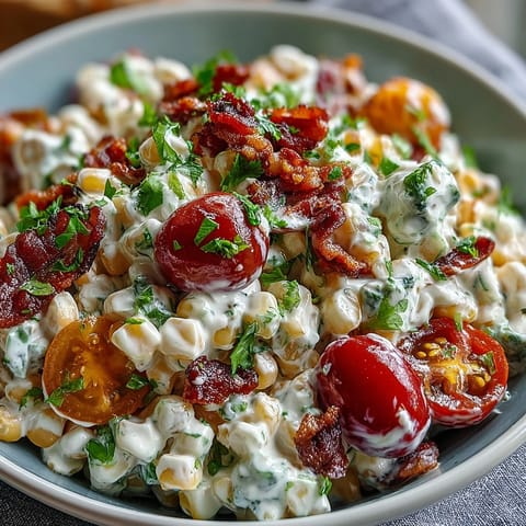 Creamy Corn Salad Jalapeño