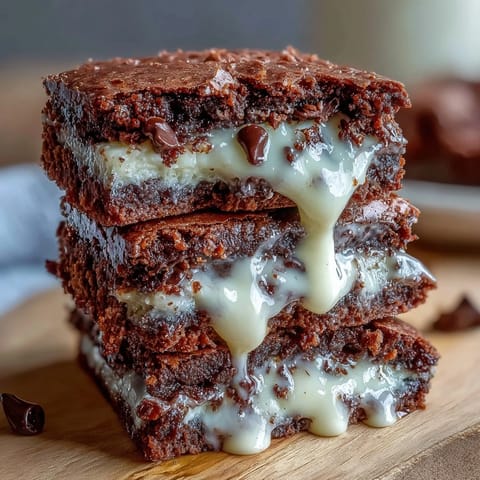 Cream cheese stuffed brownie mix cookies with rich chocolate centers and gooey filling.  