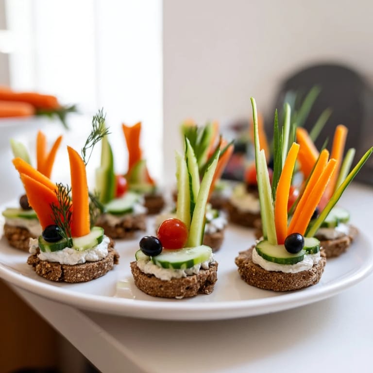 This festive Autumn Hedgehog Dip Platter features a creamy hummus base, perfect for sharing and dipping.