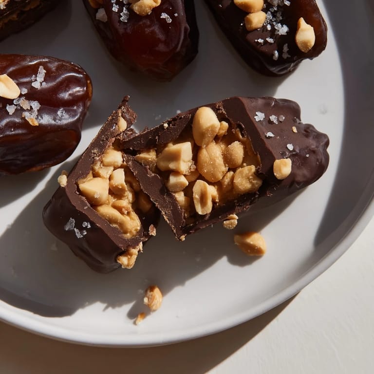 Frozen Snickers-Style Date Bark, delicious and easy, perfect for a quick, gluten-free treat.