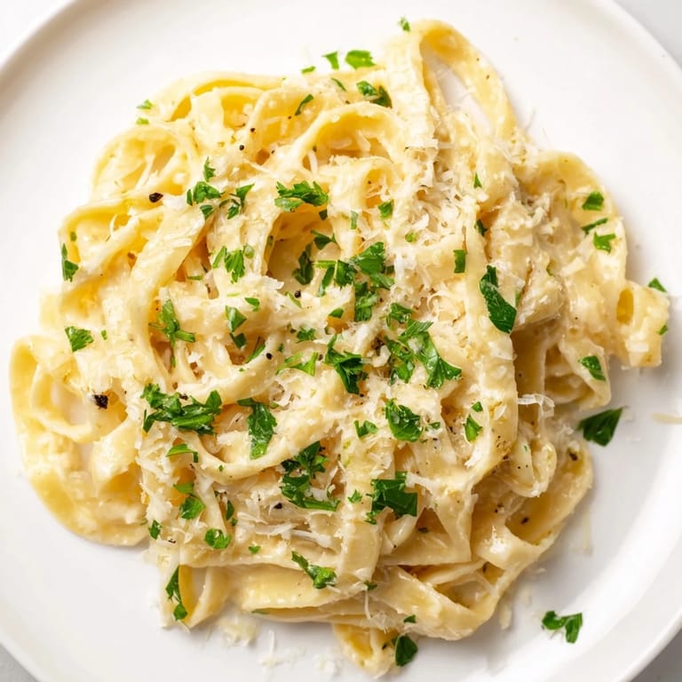 Hearty plate of Sriracha Honey Pasta with al dente noodles, sautéed garlic, and a drizzle of golden honey glaze.  