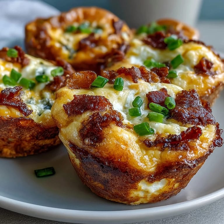 Warm Ranch & Cheddar Egg Muffin Cups on a cooling rack, featuring melted sharp cheddar cheese and savory bacon, ideal for meal prep.