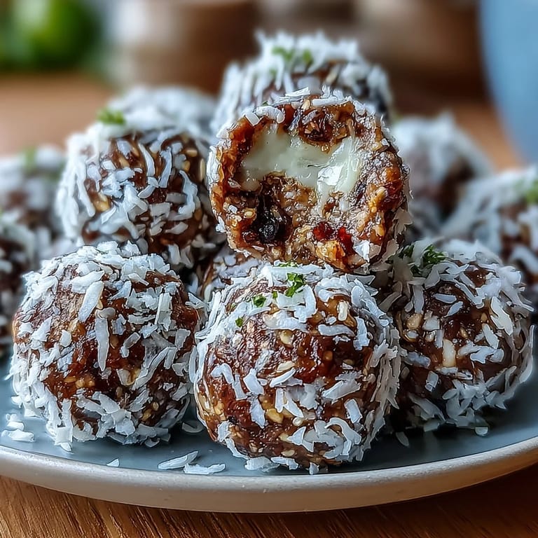 Tropical vegan energy balls bursting with lime zest and coconut, made with dates and cashews for a quick, wholesome treat.