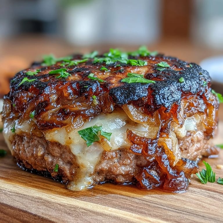 Savory Oven-Baked Cabbage Burgers featuring seasoned ground meat baked on hearty cabbage rounds.