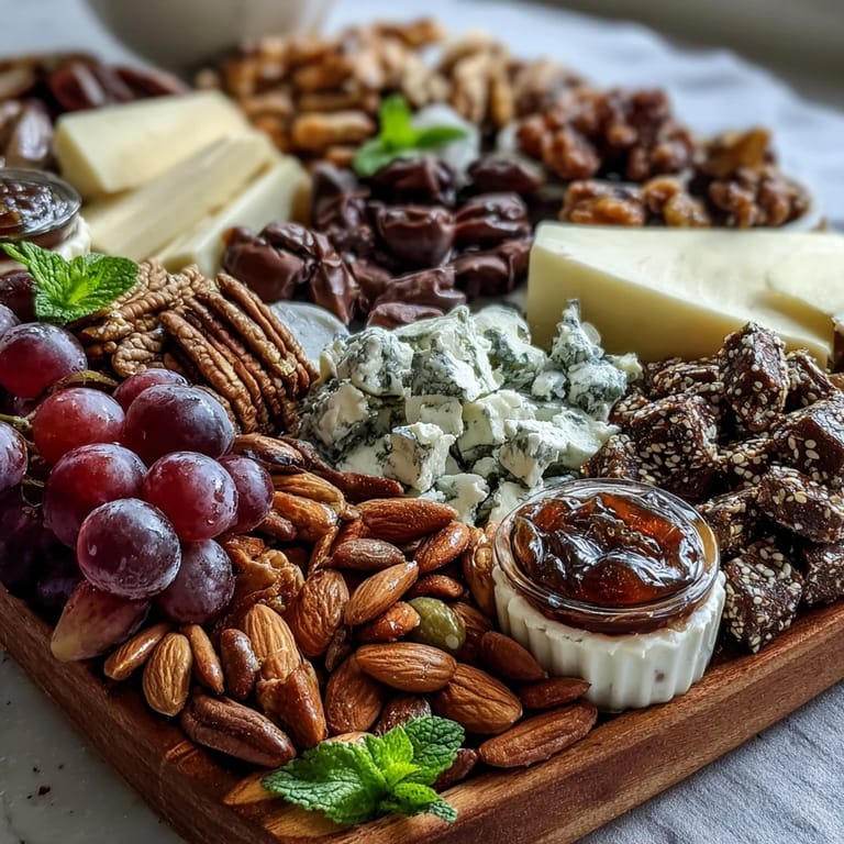 A magical Pisces Zodiac Snack Board with Blue Fruits and Treats, artfully arranged with berries, blue cheese, and dreamy sweets for a celestial gathering.