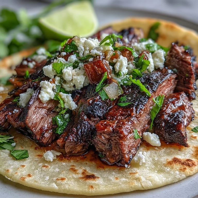 Taste the fiesta: beautifully grilled carne asada ready for building delicious street tacos.