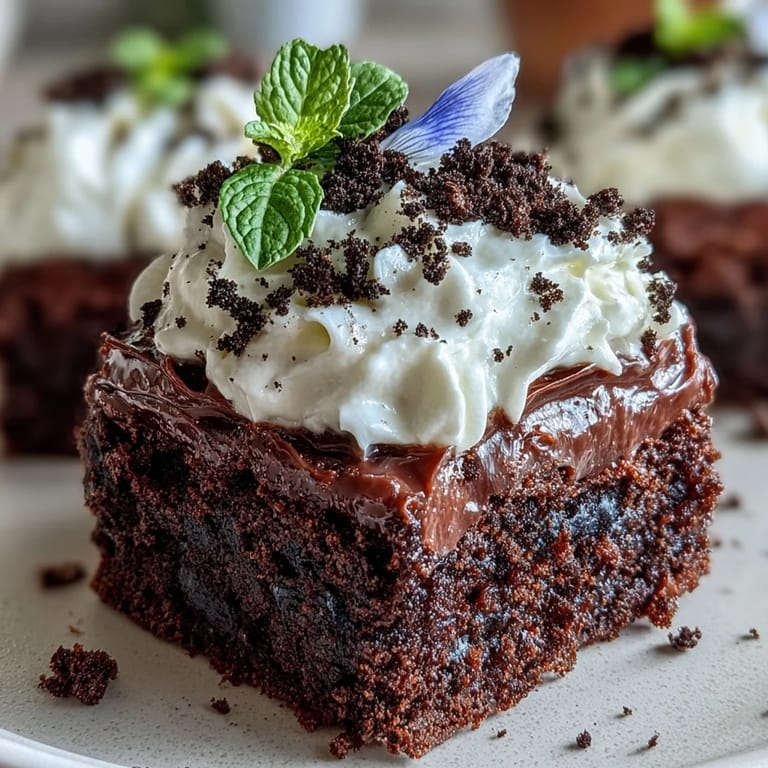 Festive Mother's Day Flower Pot Brownies adorned with edible flowers, a sweet surprise.