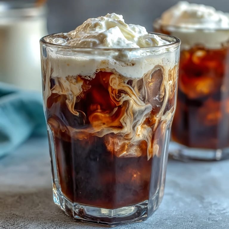 Smooth Cold Brew topped with decadent vanilla sweet cream, best enjoyed chilled.