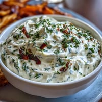 Whipped Cottage Cheese Ranch Dip with colorful veggie sticks for a healthy, protein-rich snack.  